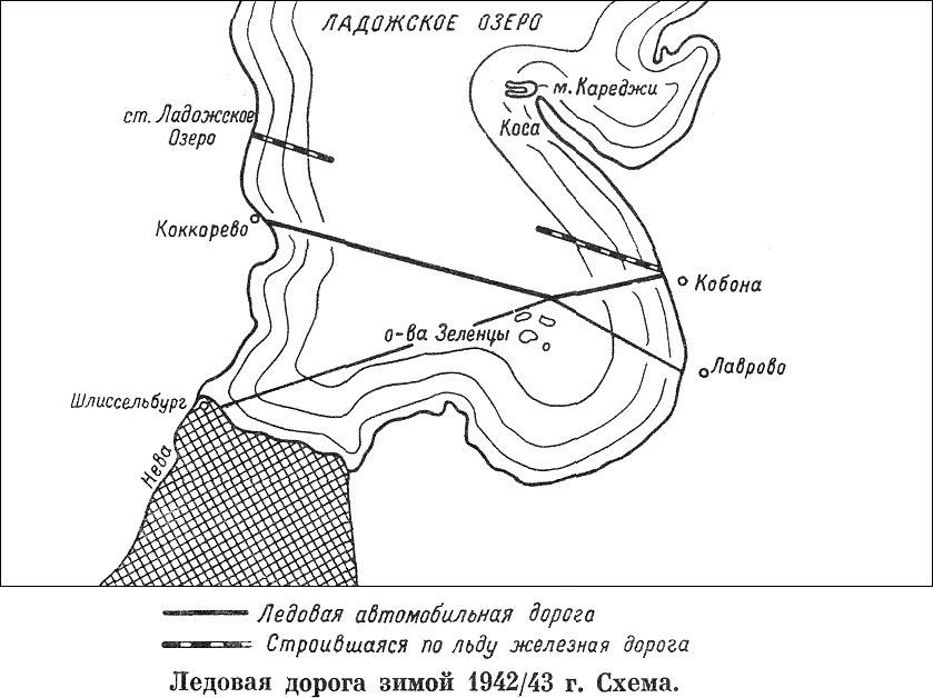 Схема блокады ленинграда и дороги жизни